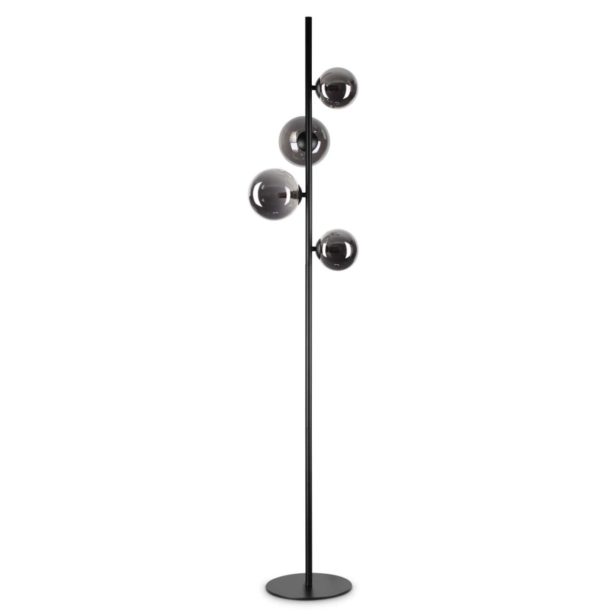 Ideal Lux - LED Lampa podłogowa PERLAGE 4xG9/3W/230V czarny/dymny