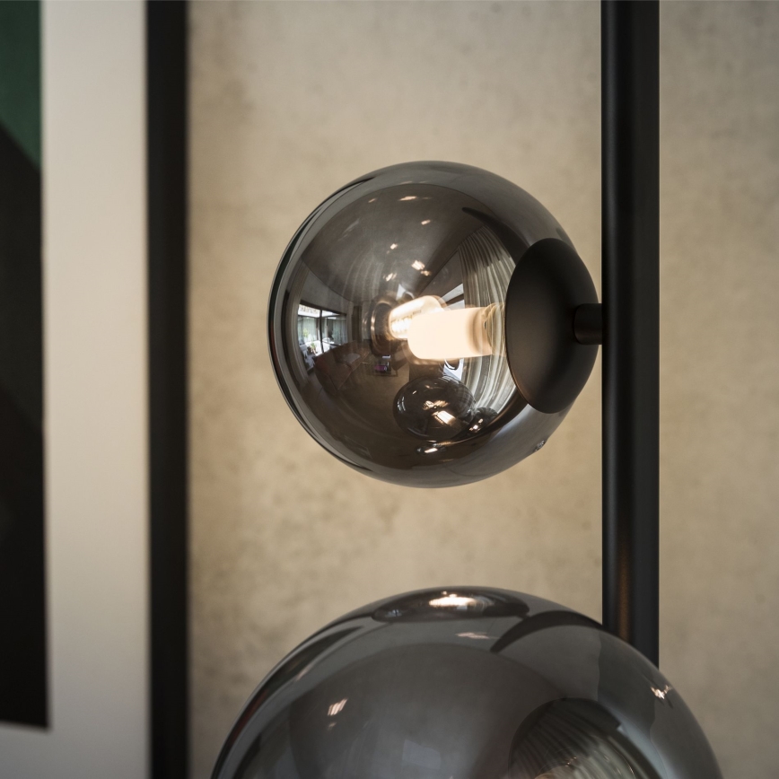 Ideal Lux - LED Lampa podłogowa PERLAGE 4xG9/3W/230V czarny/dymny