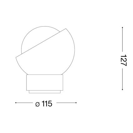 Ideal Lux - LED lampa stołowa BLOOM 1xG9/3W/230V złota/przydymiony beż