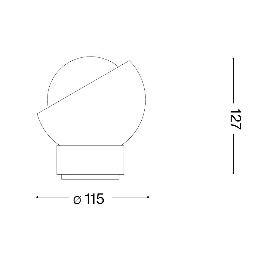 Ideal Lux - LED lampa stołowa BLOOM 1xG9/3W/230V złota/przydymiony beż
