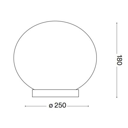 Ideal Lux - LED Lampa stołowa CANDY 1xG9/3W/230V śr. 25 cm biały