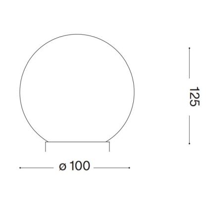 Ideal Lux - LED Lampa stołowa CARTA 1xG9/3W/230V śr. 10 cm biały