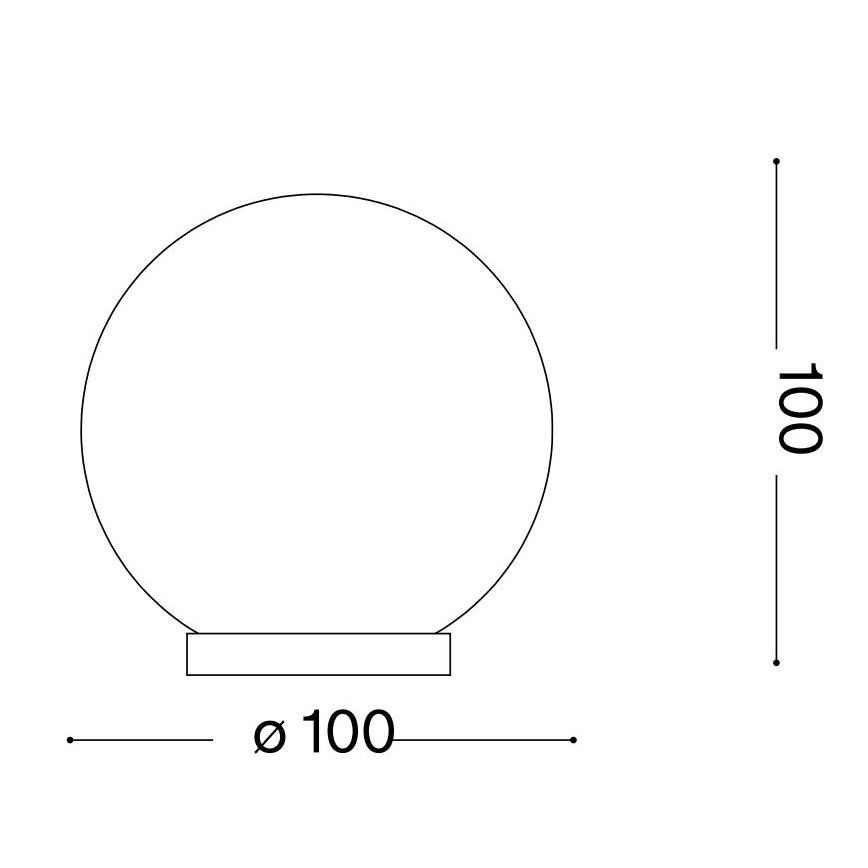 Ideal Lux - LED Lampa stołowa MAPA 1xG9/3W/230V śr. 10 cm biały