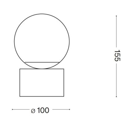 Ideal Lux - LED Lampa stołowa PERLAGE 1xG9/3W/230V złota/biała