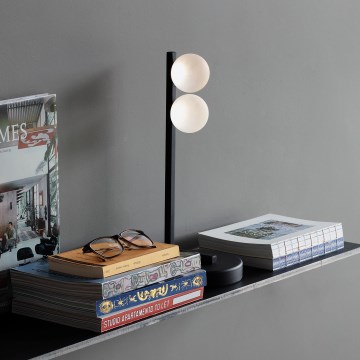 Ideal Lux - LED Lampa stołowa PING PONG 2xLED/3W/230V CRI 90 czarny