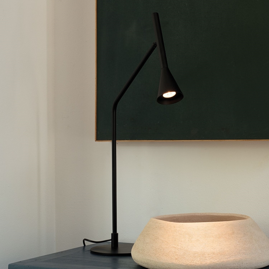 Ideal Lux - LED Ściemnialna dotykowa lampa stołowa DIESIS LED/6,5W/230V CRI 90 czarny