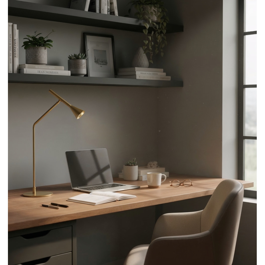 Ideal Lux - LED Ściemnialna dotykowa lampa stołowa DIESIS LED/6,5W/230V CRI 90 złoty