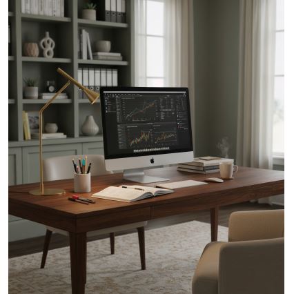 Ideal Lux - LED Ściemnialna dotykowa lampa stołowa DIESIS LED/6,5W/230V CRI 90 złoty