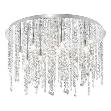 Ideal Lux - LED Lampa sufitowa kryształowa ROYAL 12xG9/3W/230V śr. 60 cm chrom błyszczący