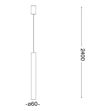 Ideal Lux - LED Lampa wisząca 1xGU10/7W/230V CRI90