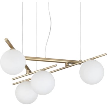 Ideal Lux - LED lampa wisząca na lince ATLAS 4xG9/3W/230V złota