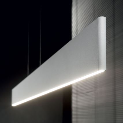 Ideal Lux - LED lampa wisząca na linku DESK LED/32W/230V 102,5 cm CRI 90 biała