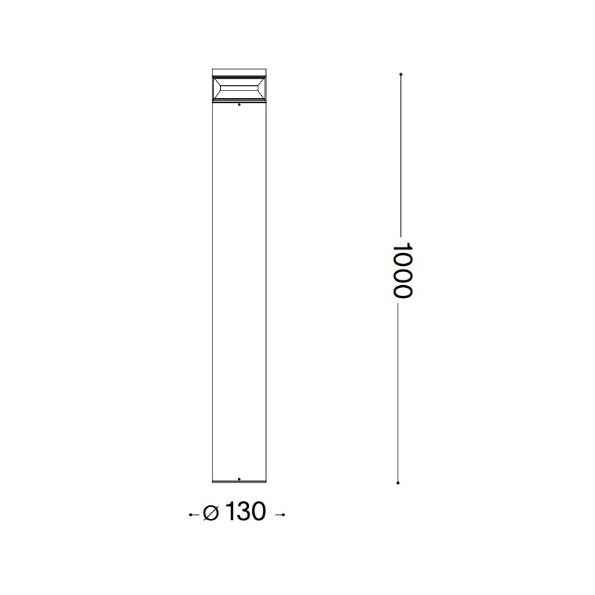 Ideal Lux - LED Lampa zewnętrzna BOEING LED/14W/230V 100 cm CRI 90 IP65 antracyt