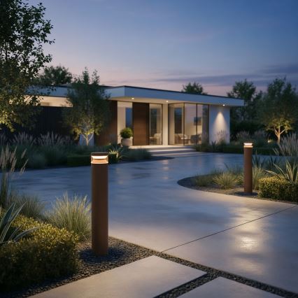 Ideal Lux - LED Lampa zewnętrzna BOEING LED/14W/230V 100 cm CRI 90 IP65 brązowy