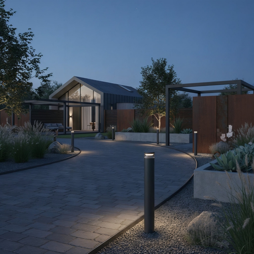 Ideal Lux - LED Lampa zewnętrzna BOEING LED/14W/230V 100 cm CRI 90 IP65 czarny