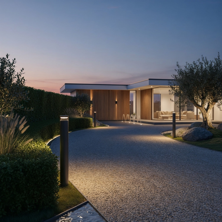 Ideal Lux - LED Lampa zewnętrzna BOEING LED/14W/230V 100 cm CRI 90 IP65 czarny