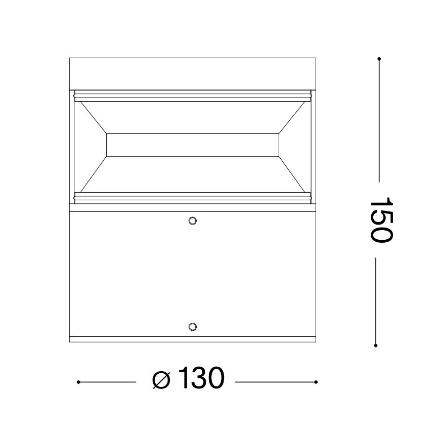 Ideal Lux - LED Lampa zewnętrzna BOEING LED/14W/230V 15 cm CRI 90 IP65 czarny