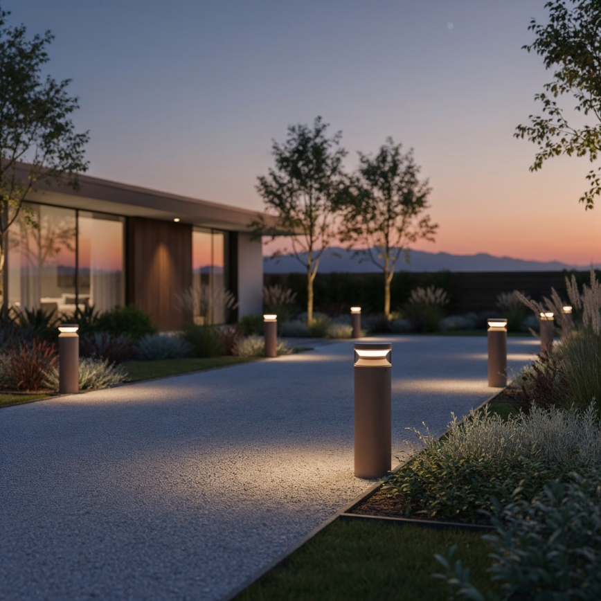 Ideal Lux - LED Lampa zewnętrzna BOEING LED/14W/230V 40 cm CRI 90 IP65 brązowy