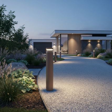 Ideal Lux - LED Lampa zewnętrzna BOEING LED/14W/230V śr. 70 cm CRI 90 IP65 brązowy