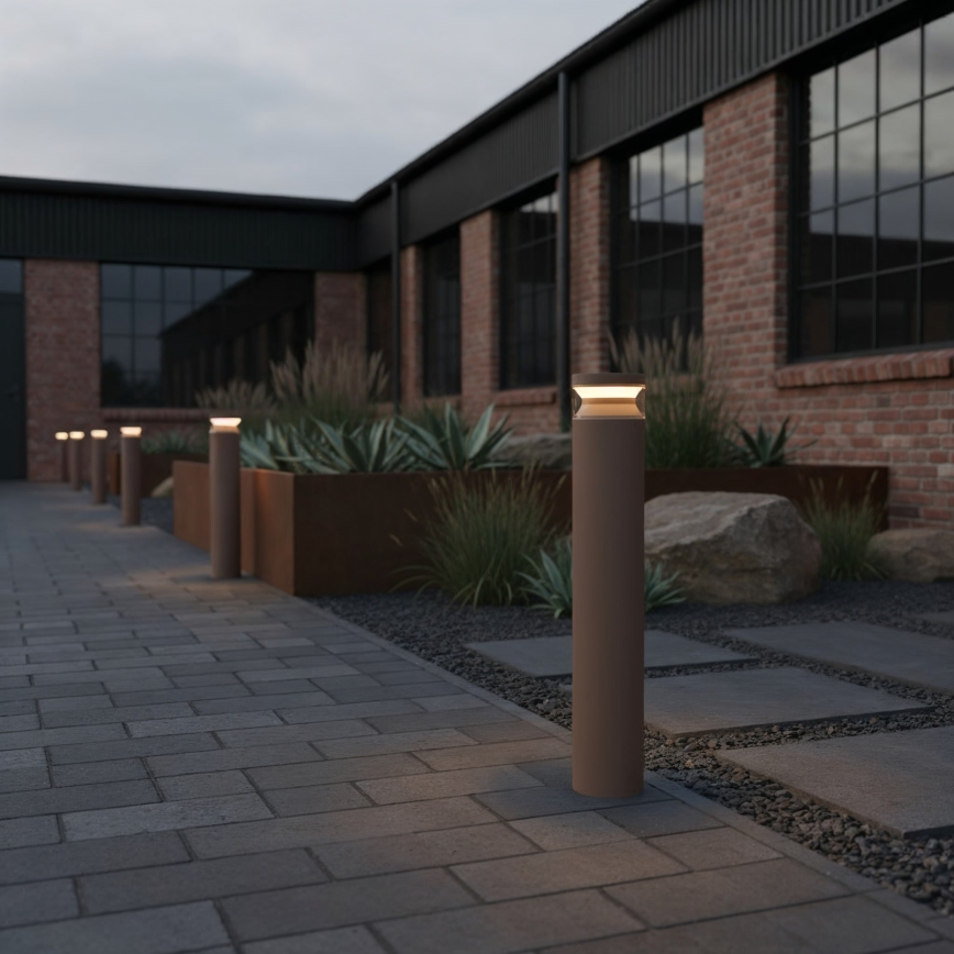 Ideal Lux - LED Lampa zewnętrzna BOEING LED/14W/230V śr. 70 cm CRI 90 IP65 brązowy