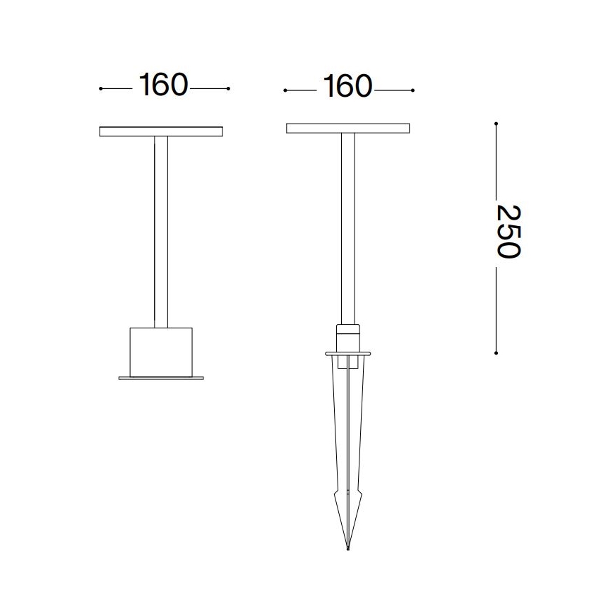 Ideal Lux - LED Lampa zewnętrzna TOFFEE LED/11W/230V CRI 90 IP65 antracyt