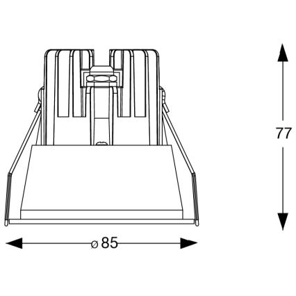 Ideal Lux - LED oprawa wpuszczana sufitowa do łazienki GAME TRIM LED/11W/230V 3000K CRI 90 śr. 8,5 cm IP65 biała
