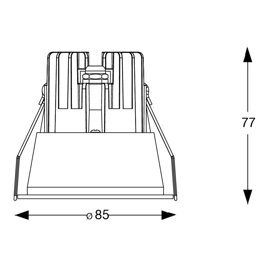 Ideal Lux - LED oprawa wpuszczana sufitowa do łazienki GAME TRIM LED/11W/230V 3000K CRI 90 śr. 8,5 cm IP65 biała