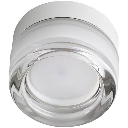 Ideal Lux - LED plafon łazienkowy LOLLY 1xGX53/9W/230V śr. 10,5 cm IP44 biały/przezroczysty