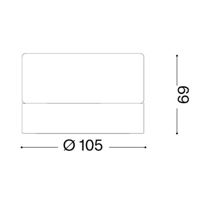 Ideal Lux - LED plafon łazienkowy LOLLY 1xGX53/9W/230V śr. 10,5 cm IP44 biały/przezroczysty