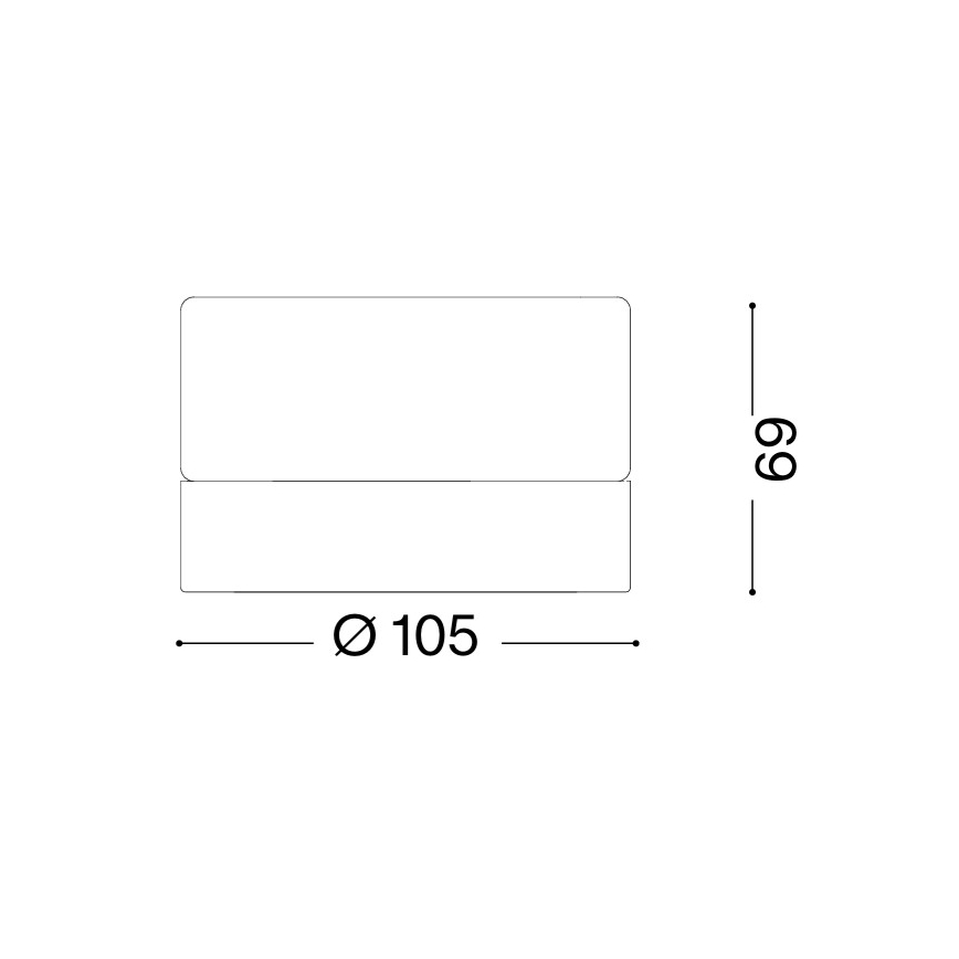 Ideal Lux - LED plafon łazienkowy LOLLY 1xGX53/9W/230V śr. 10,5 cm IP44 biały/przezroczysty