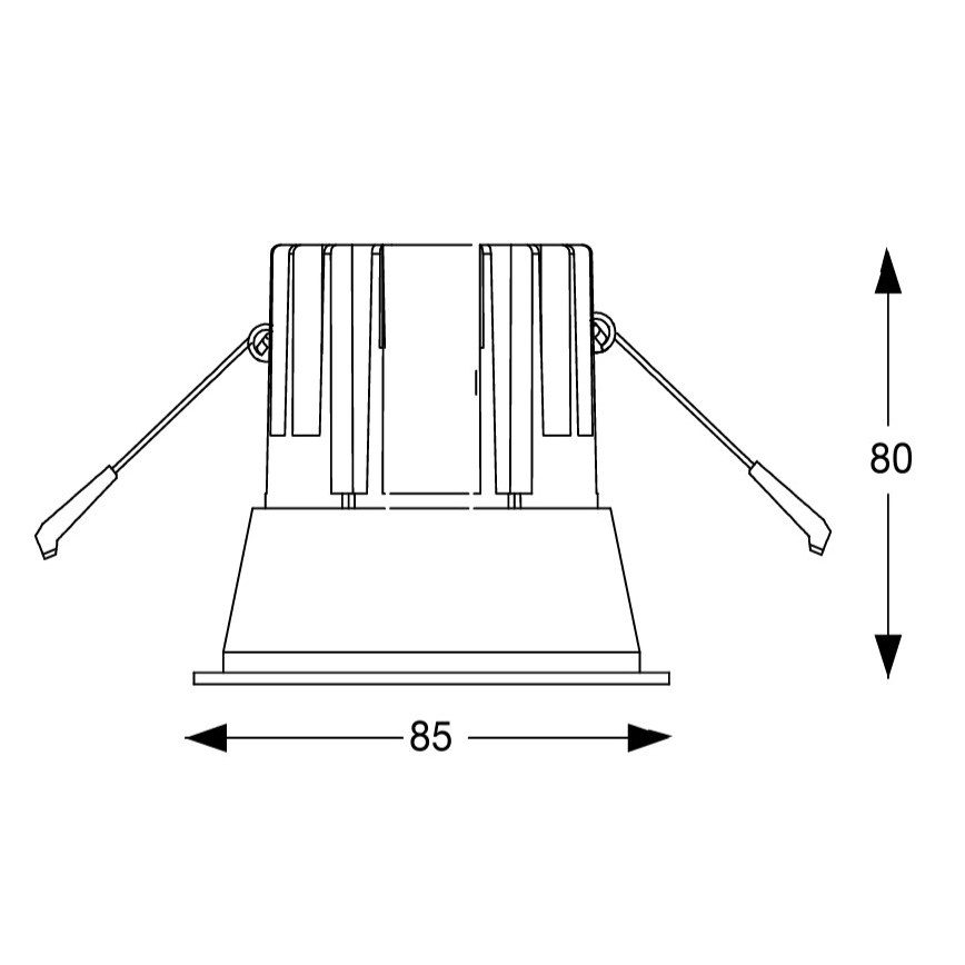 Ideal Lux - Oprawa sufitowa wpuszczana LED GAME TRIM LED/11W/230V 3000K CRI 90 śr. 8,5 cm IP40 złota/biała