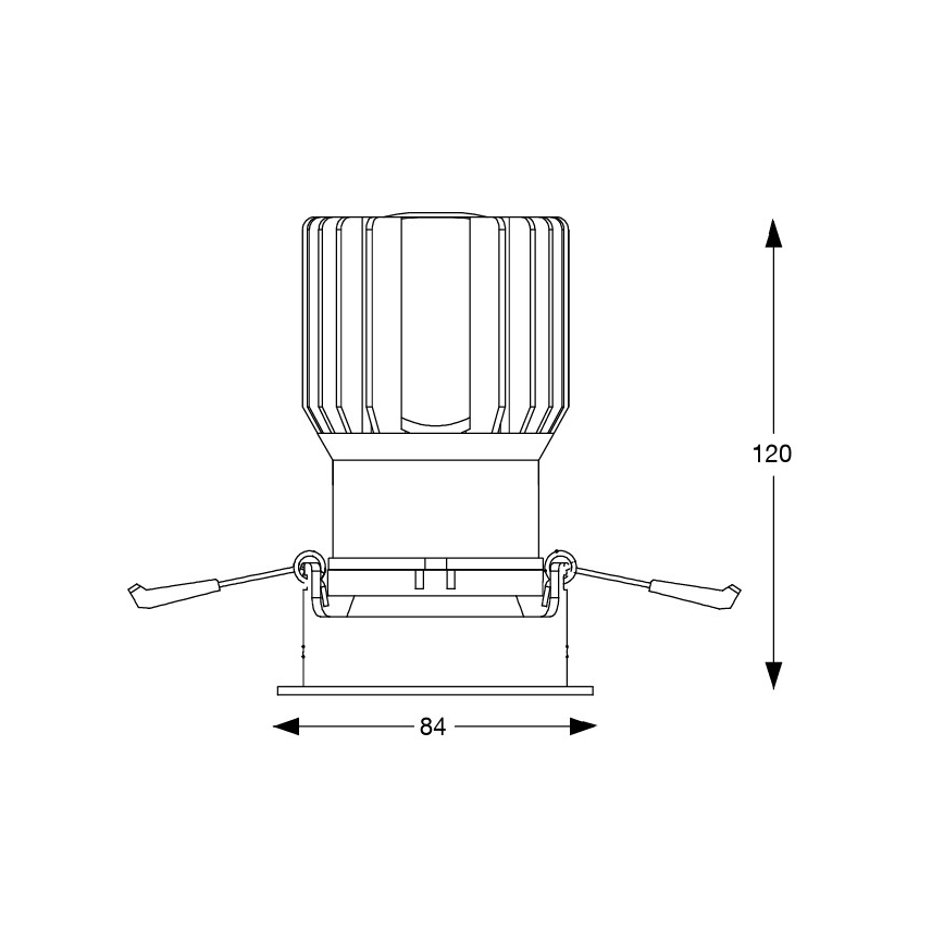 Ideal Lux - Oprawa wpuszczana LED GAME TRIM LED/11W/230V 3000K CRI 90 8,4x8,4 cm IP40 biała