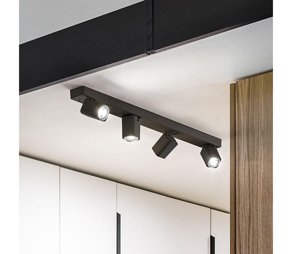Ideal Lux - LED Oświetlenie punktowe RUDY 4xGU10/7W/230V czarne
