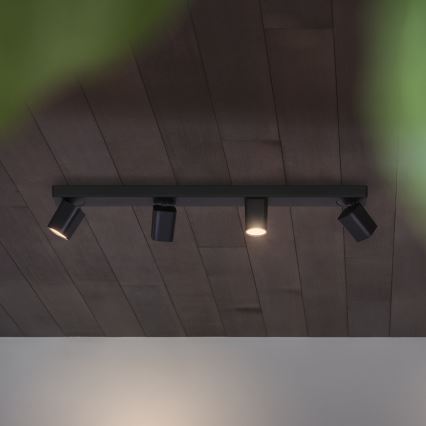 Ideal Lux - LED Oświetlenie punktowe RUDY 4xGU10/7W/230V CRI 90 czarne