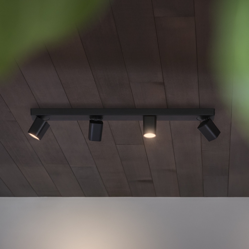 Ideal Lux - LED Oświetlenie punktowe RUDY 4xGU10/7W/230V CRI 90 czarne