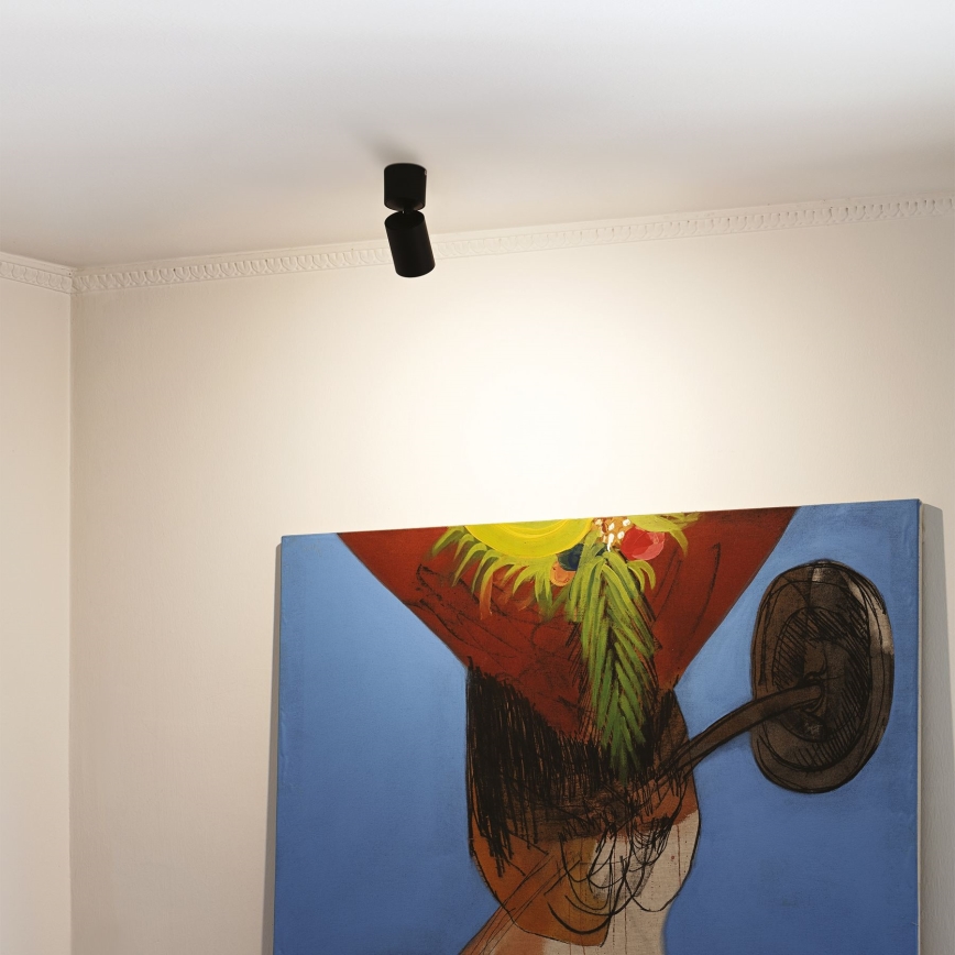 Ideal Lux - LED Oświetlenie punktowe TOBY 1xGU10/7W/230V CRI 90 czarny