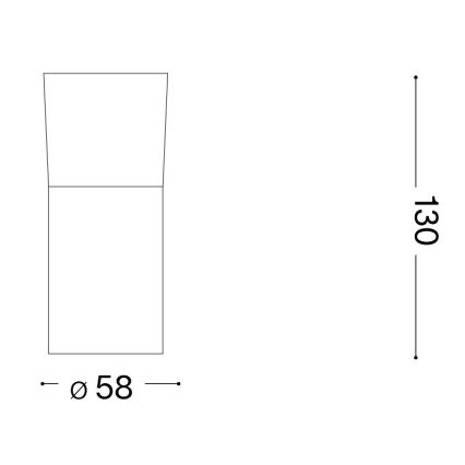 Ideal Lux - LED Oświetlenie punktowe TOBY 1xGU10/7W/230V CRI 90 czarny