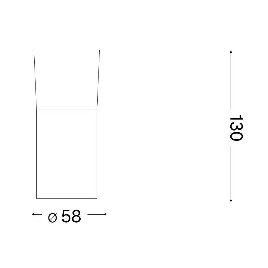 Ideal Lux - LED Oświetlenie punktowe TOBY 1xGU10/7W/230V CRI 90 czarny