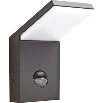 Ideal Lux - LED Oświetlenie zewnętrzne z czujnikiem STYLE LED/9W/230V 4000K CRI 90 IP54 antracyt