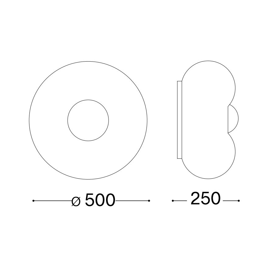 Ideal Lux - LED Plafon ARIZONA 5xGX53/9W/230V śr. 50 cm biały