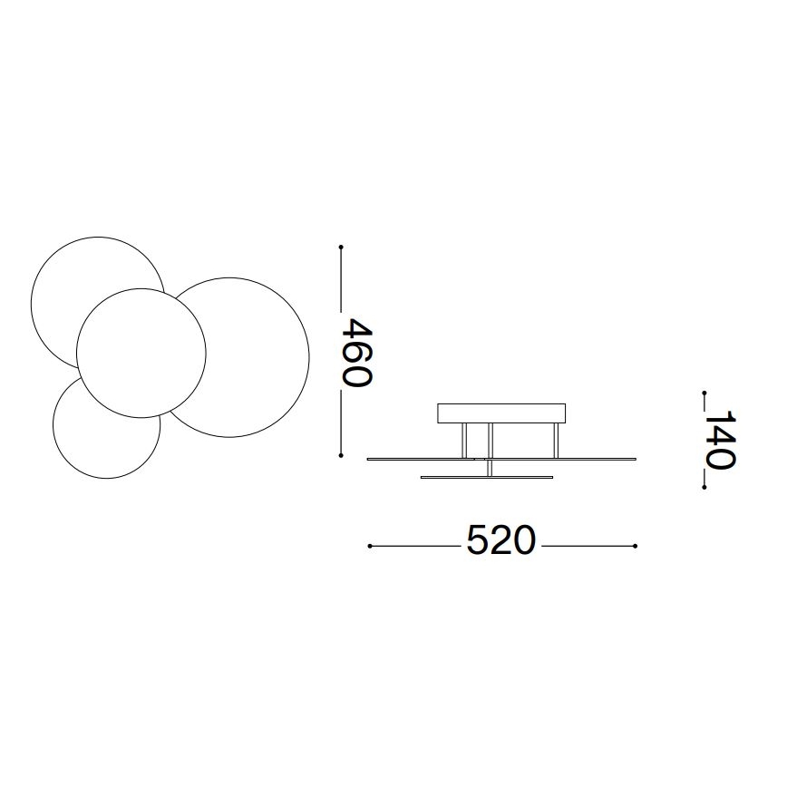 Ideal Lux - LED Plafon CLOUD LED/33W/230V CRI 90 biały