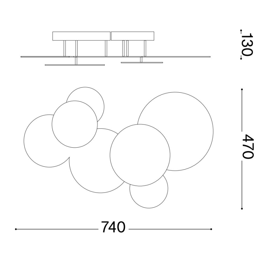 Ideal Lux - LED Plafon CLOUD LED/46W/230V CRI 90 biały