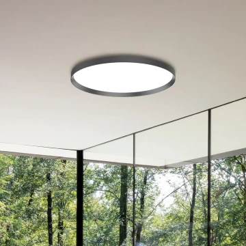 Ideal Lux - LED Plafon FLY LED/26W/230V 2700K śr. 45 cm CRI 90 IP40 czarny