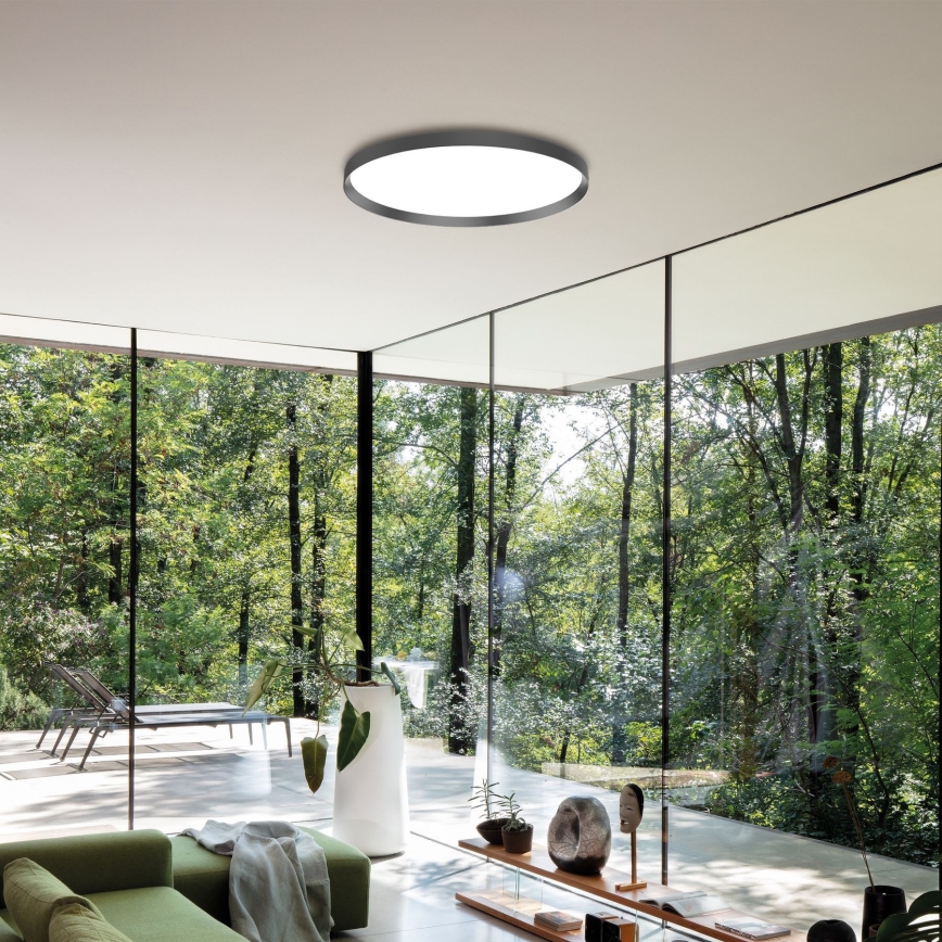 Ideal Lux- LED Plafon FLY LED/68W/230V 4000K śr. 90 cm CRI 90 IP40 czarny