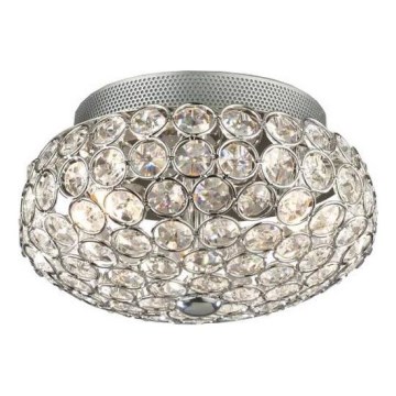 Ideal Lux - LED Plafon kryształowy KING 3xG9/3W/230V śr. 25,5 cm chrom błyszczący