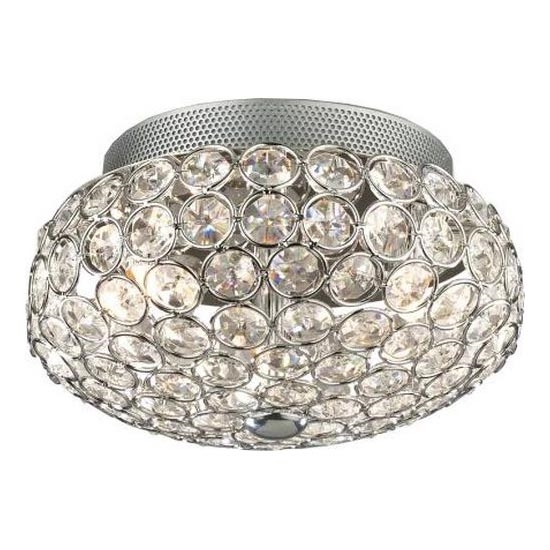 Ideal Lux - LED Plafon kryształowy KING 3xG9/3W/230V śr. 25,5 cm chrom błyszczący