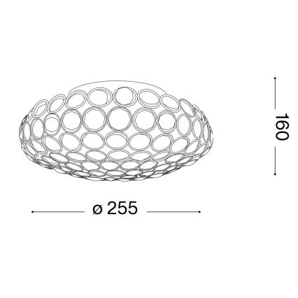 Ideal Lux - LED Plafon kryształowy KING 3xG9/3W/230V śr. 25,5 cm chrom błyszczący