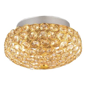 Ideal Lux - LED Plafon kryształowy KING 3xG9/3W/230V śr. 25,5 cm złoty