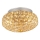 Ideal Lux - LED Plafon kryształowy KING 3xG9/3W/230V śr. 25,5 cm złoty