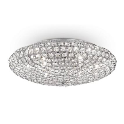 Ideal Lux - LED Plafon kryształowy KING 9xG9/3W/230V śr. 53,5 cm chrom błyszczący